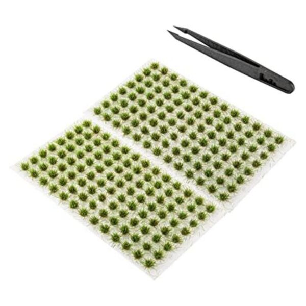 Juego de 208 piezas de césped estático modelo de césped_1