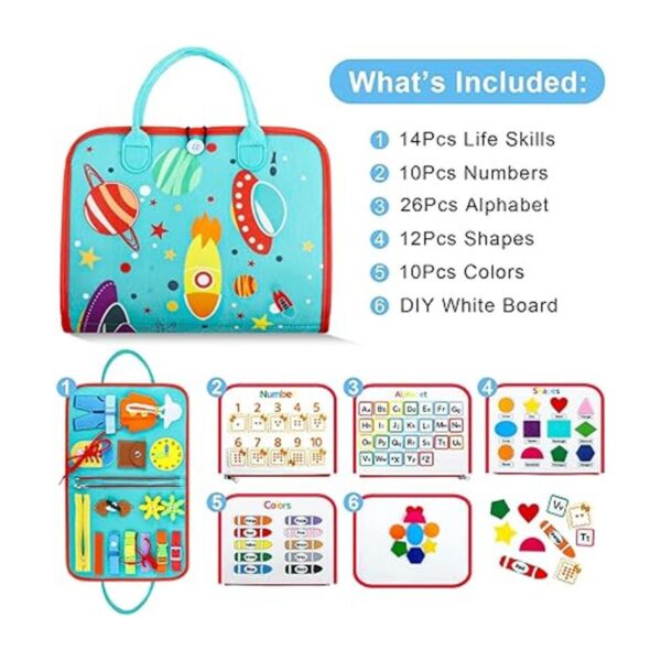 FASTSPOK Tablero Montessori para niños pequeños tablero_4