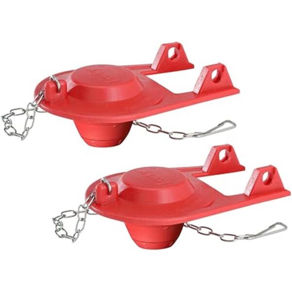Korky 100DP 100 Solapa de inodoro paquete de 2 color rojo