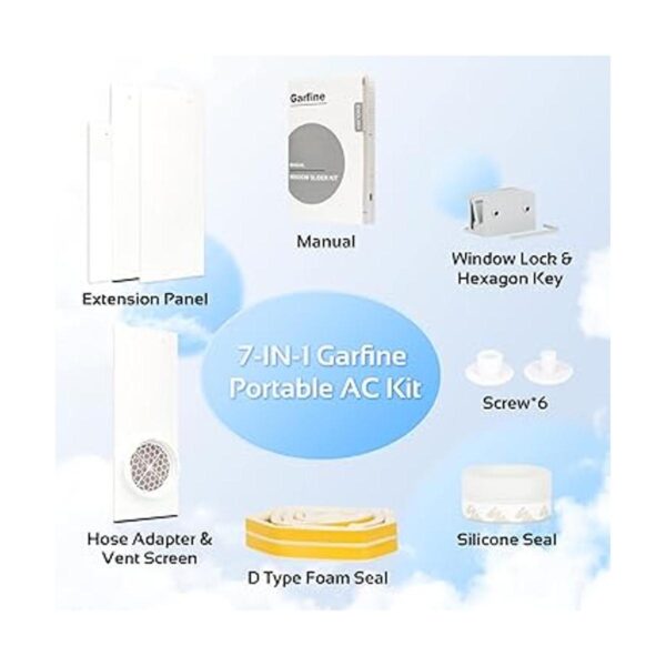 Garfine Kit de sellado de ventana de aire acondicionado_6