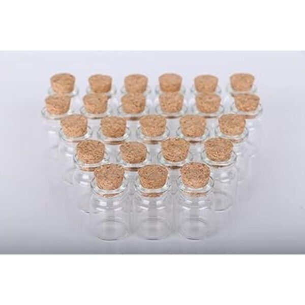 MaxMau 25 botellas pequeñas de vidrio con tapones de_6