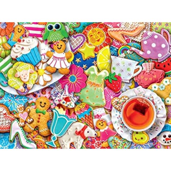 Buffalo Games Aimee Stewart Té y galletas Rompecabezas_1