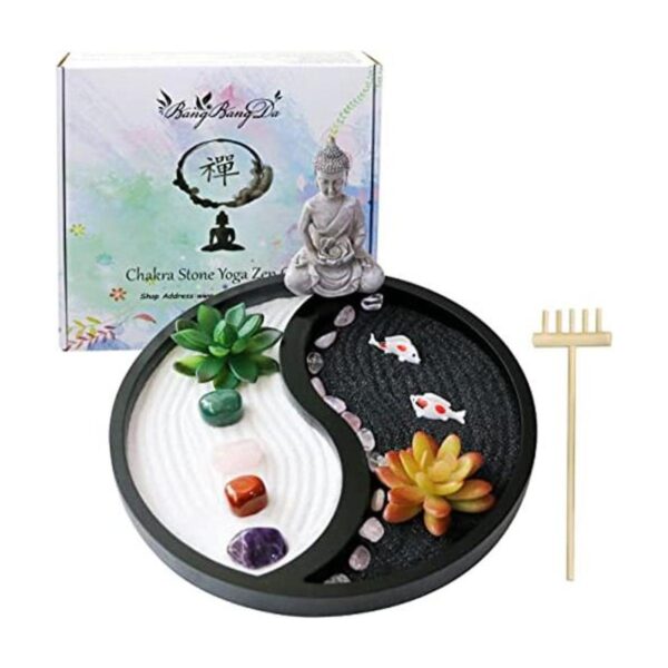 Kit de jardín zen de meditación de Buda Mesa de oficina_1