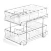 Organizador transparente de 2 niveles con separadores_1