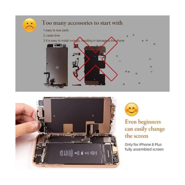 EFAITHFIX Para iPhone 8 Plus Pantalla LCD de repuesto de_3
