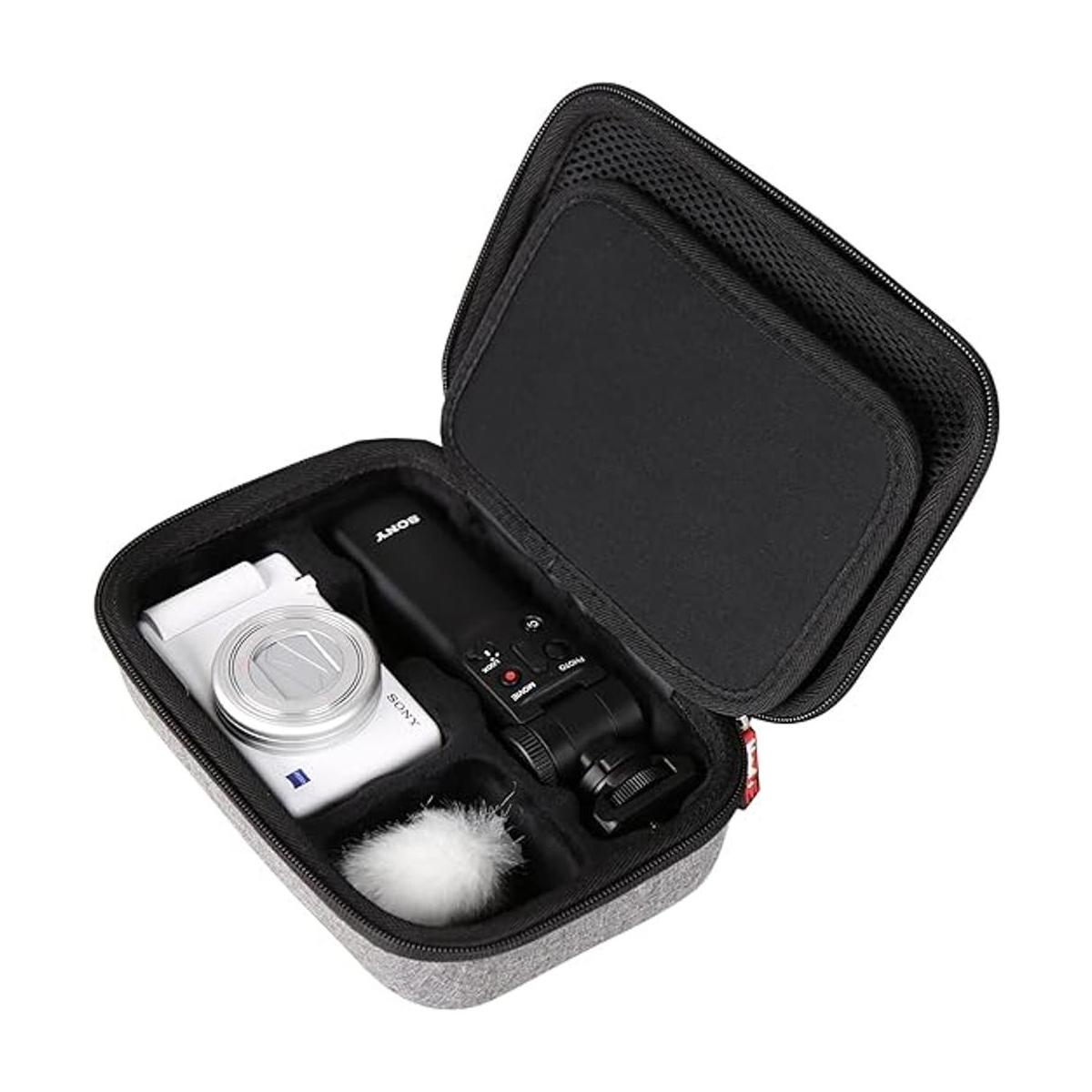 Mchoi Funda rígida portátil compatible con cámara Sony ZV1