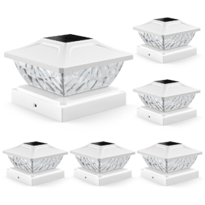 ENSLI Paquete de 6 luces solares para postes de poste 2_1