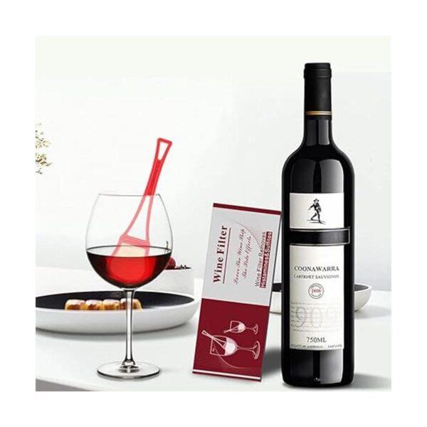 Barra de filtro de vino paquete de 8 rojo elimina