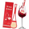 Barra de filtro de vino paquete de 8 rojo elimina