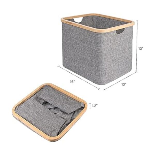 Naturoom Cesta de almacenamiento de bambú de 44 L Cesta_4