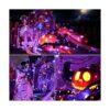 Brizled Luces de Halloween naranjas y moradas 39.37 pies