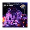 Brizled Luces de Halloween naranjas y moradas 39.37 pies