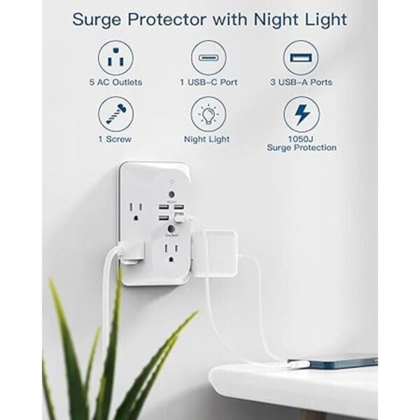 Protector de sobretensión extensor de salida con luz_3