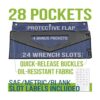 Rugged Tools Bolsa enrollable para llaves Organizador de
