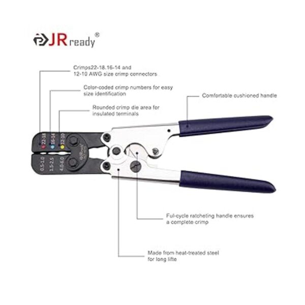 JRready ACTAD10 Engarzadora de alambre para conectores_5