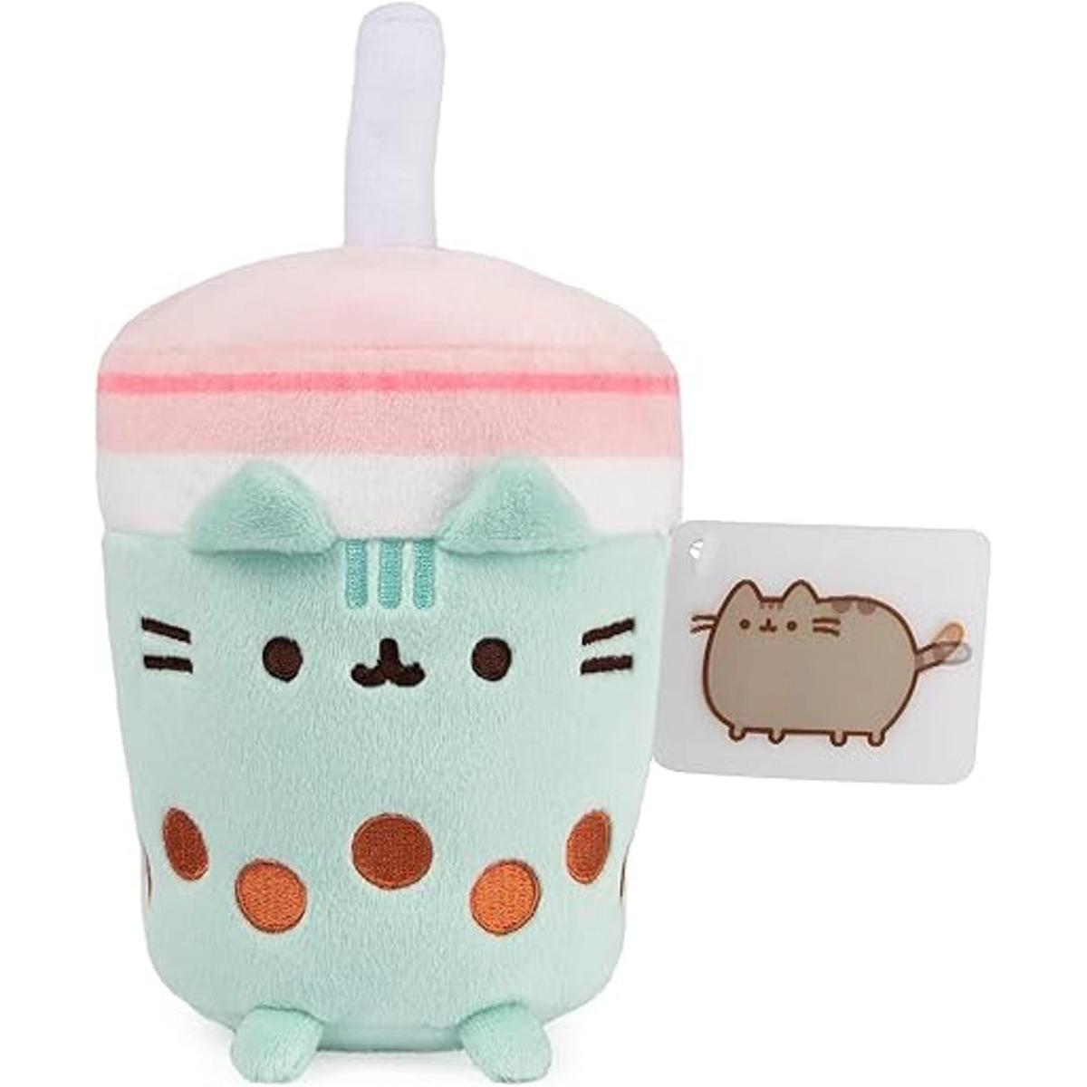 GUND Pusheen Boba Taza de té de peluche para gatos de 8