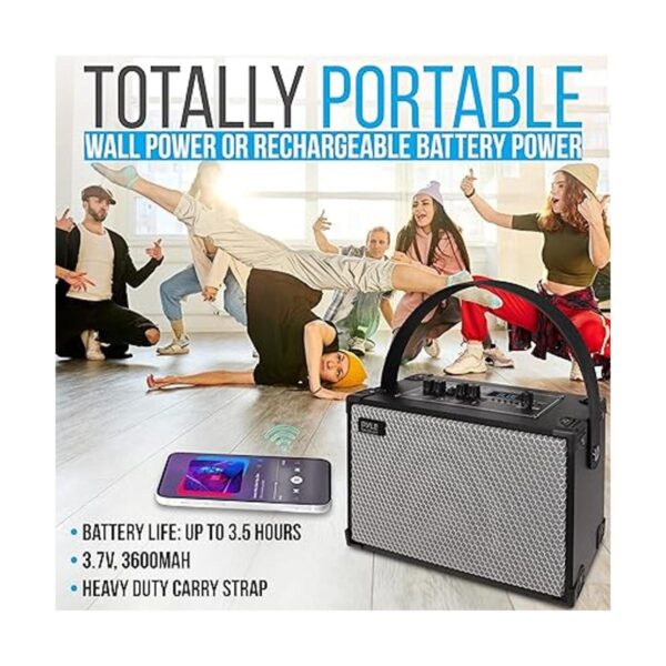 Pyle Altavoz Bluetooth vintage Sistema de audio_3