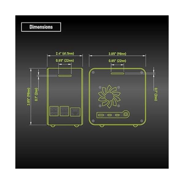 ElectroCookie Raspberry Pi 4 caja de aluminio con_2
