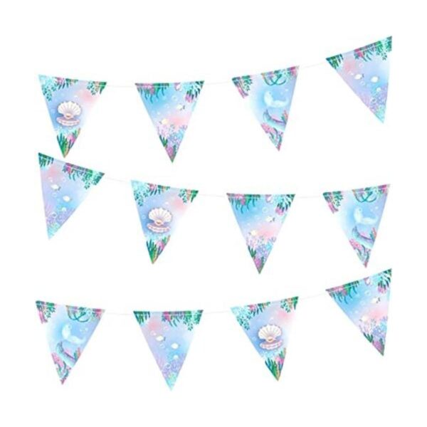Guirnalda de banderines triangulares para fiestas de_1