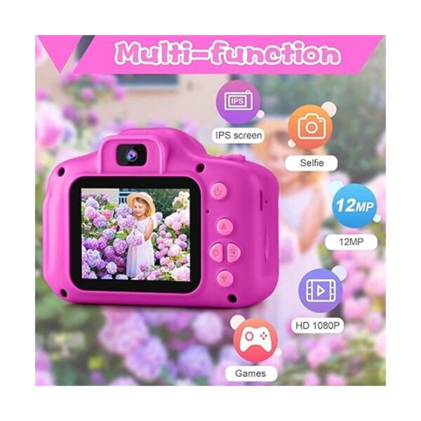 PROGRACE Cámara para niños y niñas Cámara digital doble_2