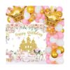 Kit de guirnalda de globos de princesa pequeña fondo de_1