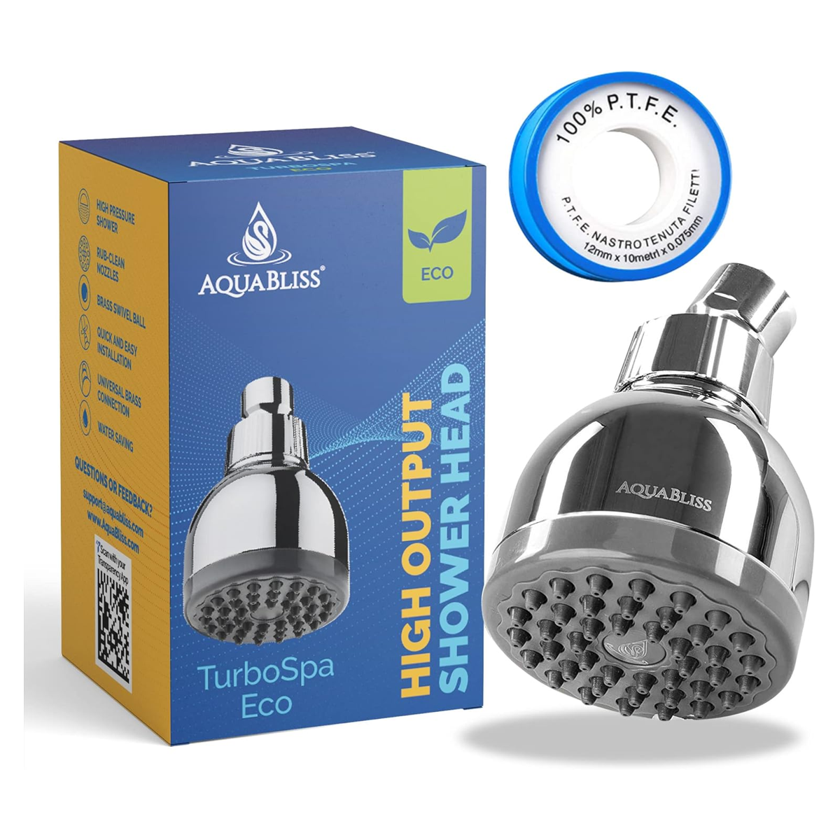 AquaBliss TurboSpa ECO Cabezal de ducha de alta presión