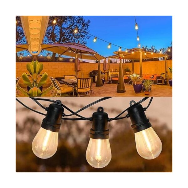 Cadena de luces LED para exteriores S14 de 30 pies con 10_5