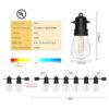 Cadena de luces LED para exteriores S14 de 30 pies con 10_2