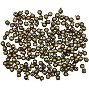 Pinenjoy 200 piezas mini campana de bronce de 0.3 pulgadas_1