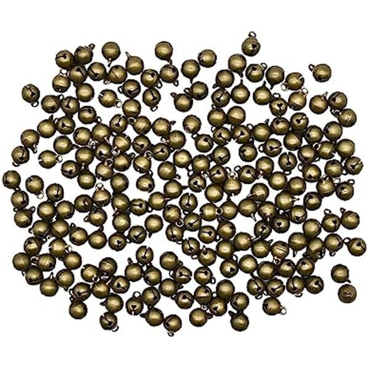 Pinenjoy 200 piezas mini campana de bronce de 0.3 pulgadas