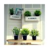 Greentime Juego de 3 plantas artificiales en maceta