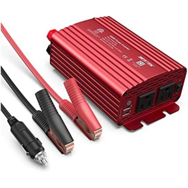 BESTEK Inversor de corriente de 500 W CC de 12 V a 110 V_1