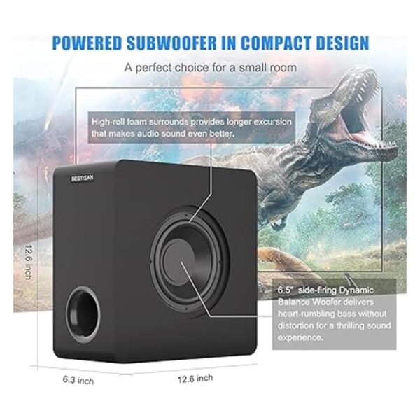 BESTISAN Subwoofer alimentado subwoofer de audio_2
