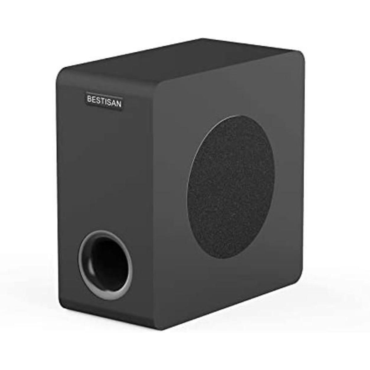 BESTISAN Subwoofer alimentado subwoofer de audio
