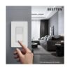 BESTTEN Interruptor de luz de pared decorativo de un solo