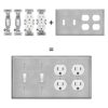 BESTTEN Placa de pared de metal con combinación de 4