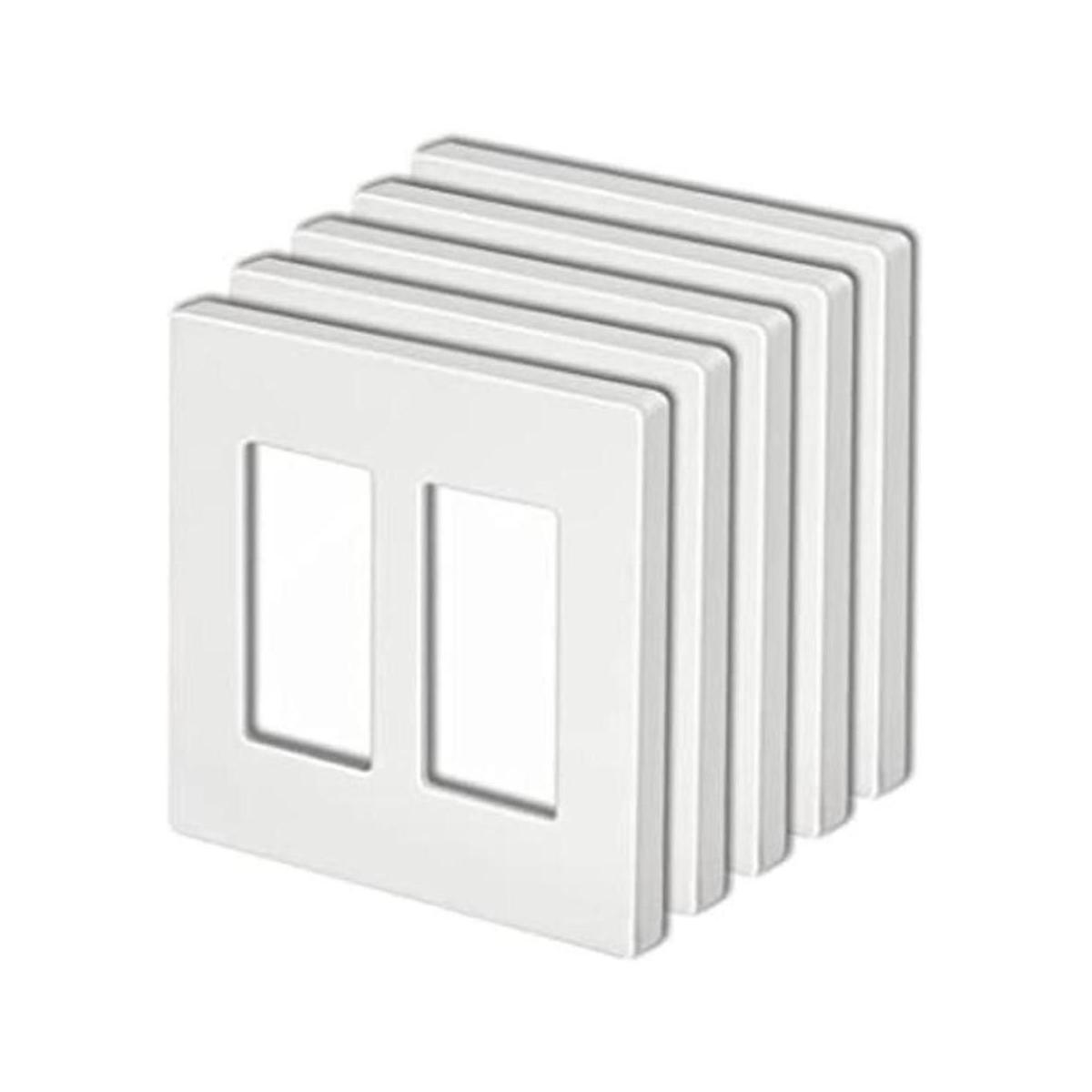 BESTTEN Placa de pared sin tornillos de 2 bandas serie
