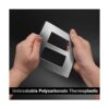 BESTTEN Placa de pared plateada sin tornillos de 2