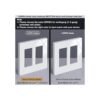 BESTTEN Placa de pared sin tornillos de 2 bandas serie_5
