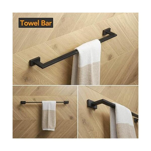 BESy Juego de accesorios de baño de 4 piezas toallero_2