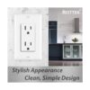 BESTTEN Receptáculo decorativo de 15 amperios para uso