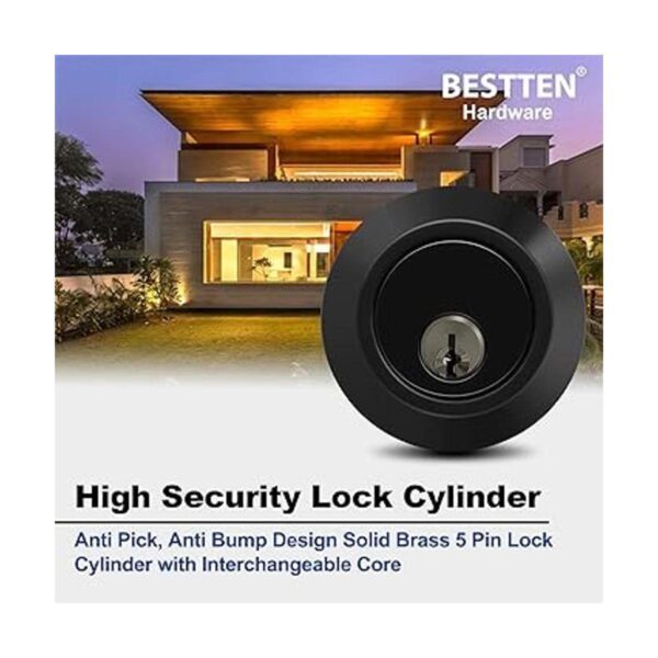BESTTEN Cerrojo de seguridad de un solo cilindro perno