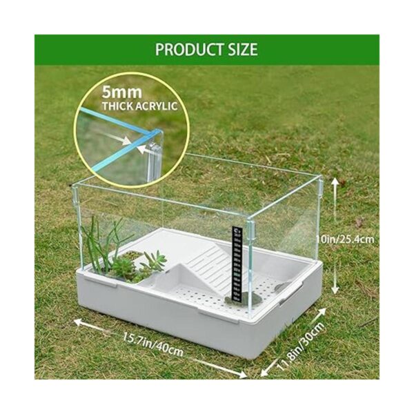 BETAZOOER Turtle Tank with Adjustable Water Pump Filter_2