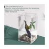BETAZOOER Mini tanque de reptiles de acrílico terrarios
