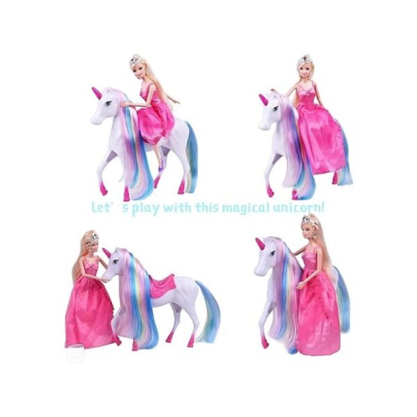 BETTINA Magical Lights Unicom y muñeca de princesa juego