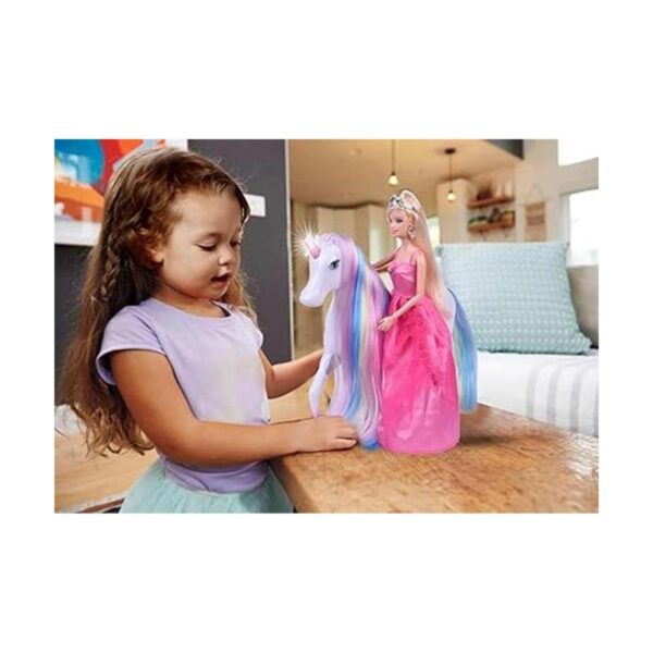 BETTINA Magical Lights Unicom y muñeca de princesa juego