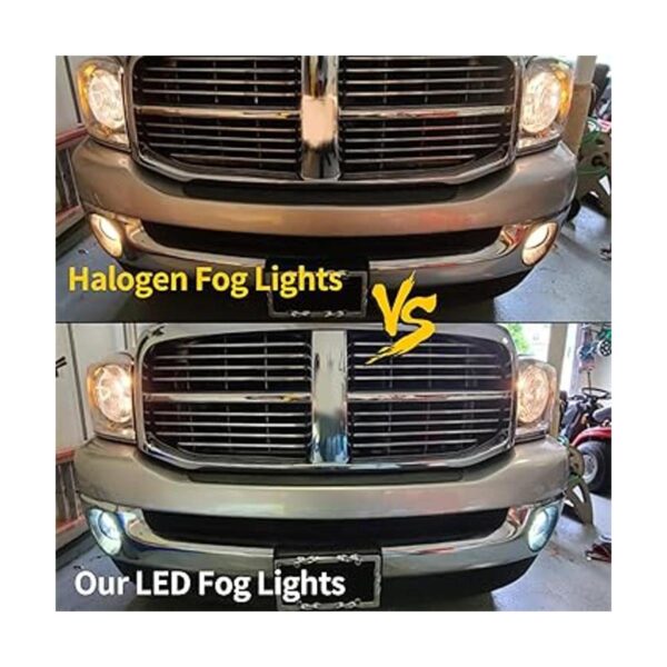 BICYACO Luz antiniebla LED con DRL compatible con Dodge_2