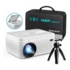 BIGASUO Proyector Bluetooth HD mejorado reproductor de DVD_1