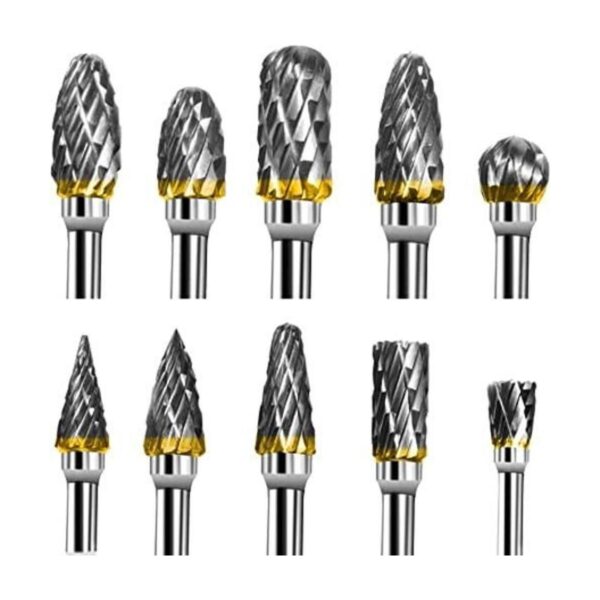 BIGOU Juego de 10 brocas de carburo rotativo de carburo_1