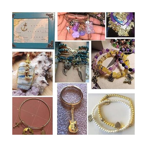 BIHRTC Paquete de 200 dijes de joyería mezclados de metal